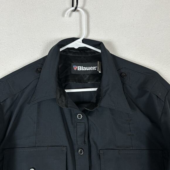 Blauer Long Sleeve Cotton Uniform Shirt Mens 46 Reg Police LEO Work Security Top - Picture 2 of 12